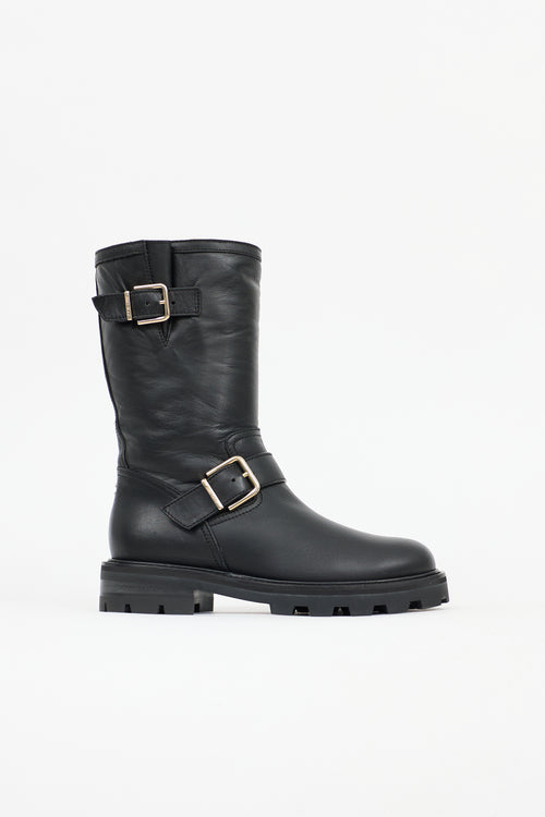 Jimmy Choo Leather Biker II Boot