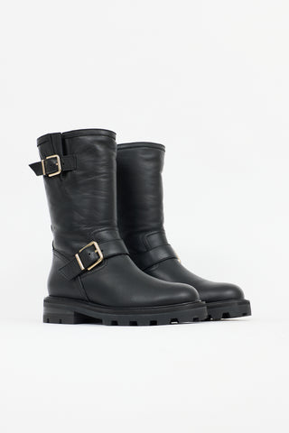 Jimmy Choo Leather Biker II Boot