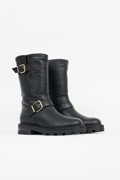Jimmy Choo Leather Biker II Boot