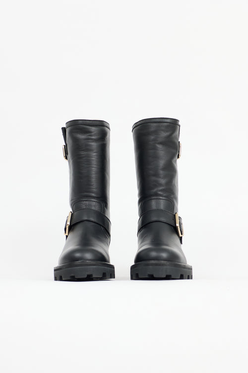 Jimmy Choo Leather Biker II Boot
