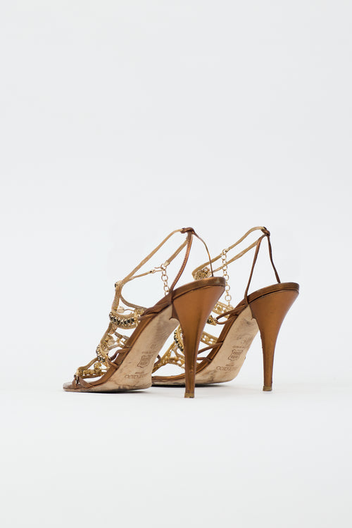 Jimmy Choo Keen Crystal Chain Heel