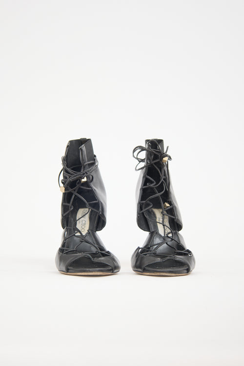 Jimmy Choo Leather Myrtle 100 Sandal