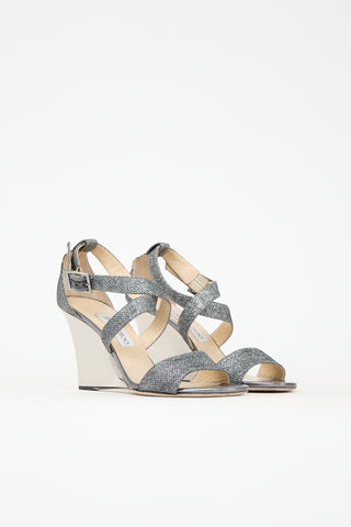 Jimmy Choo Glitter Fearne Wedge