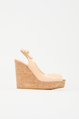 Jimmy Choo Patent Prova Wedge Heel