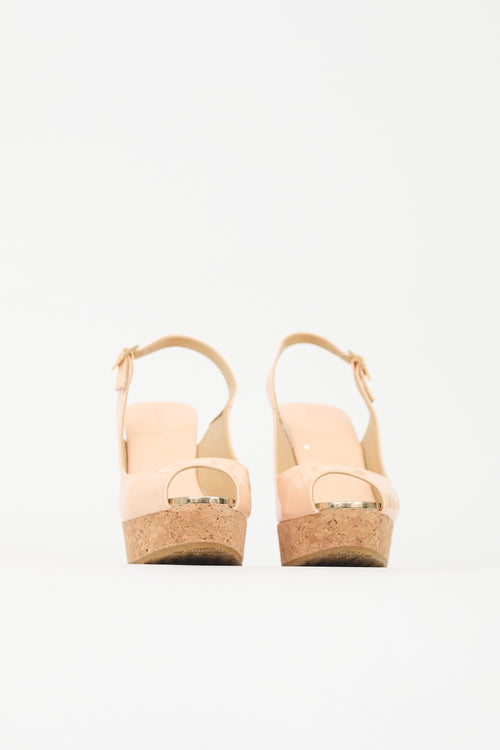 Jimmy Choo Patent Prova Wedge Heel