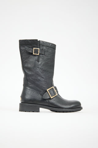 Jimmy Choo Leather Biker Boot