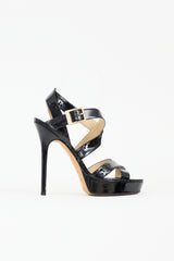 Jimmy Choo Patent Vamp Platform Heel