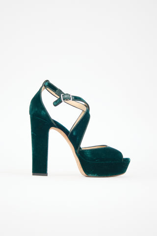 Jimmy Choo Velvet Joyce Heel