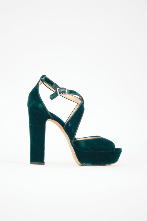 Jimmy Choo Velvet Joyce Heel