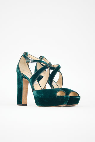 Jimmy Choo Velvet Joyce Heel