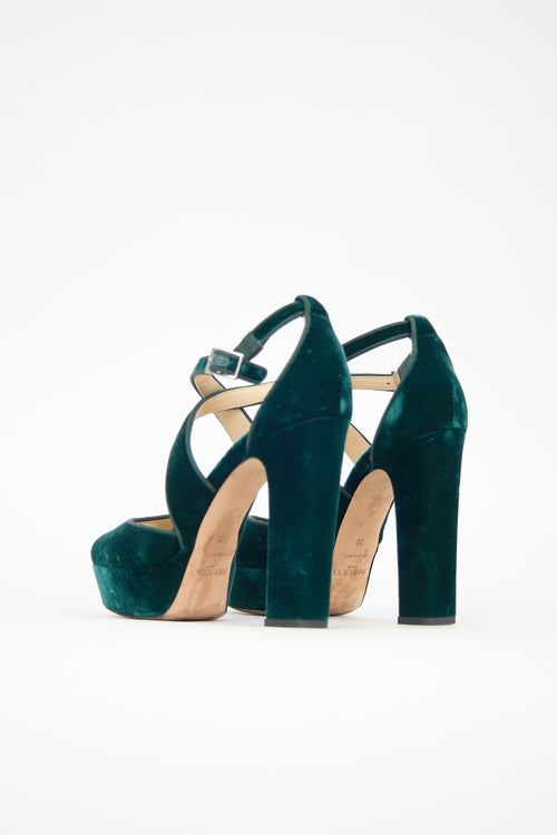 Jimmy Choo Velvet Joyce Heel