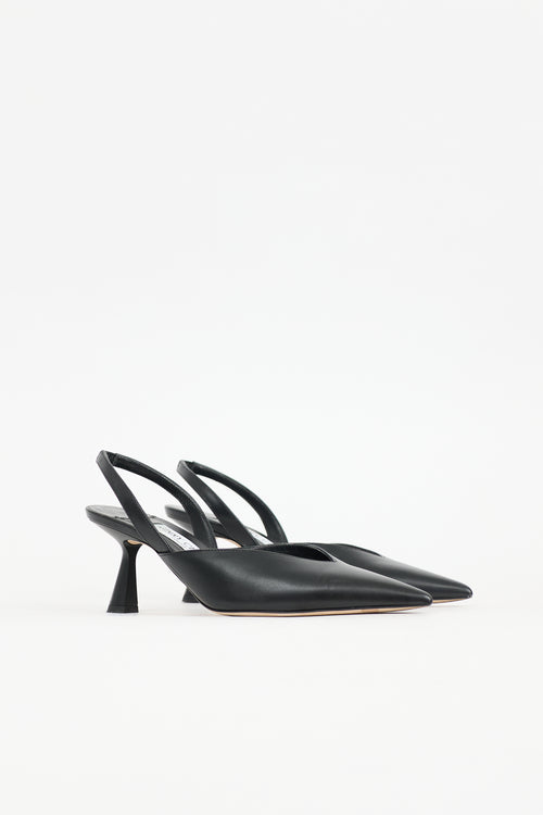 Jimmy Choo Leather Maryanne Slingback Heel