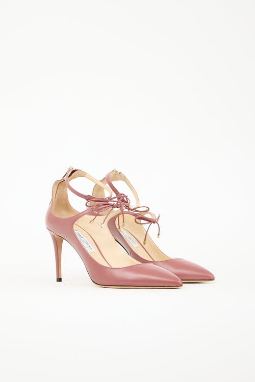Jimmy Choo Leather Sage Heel