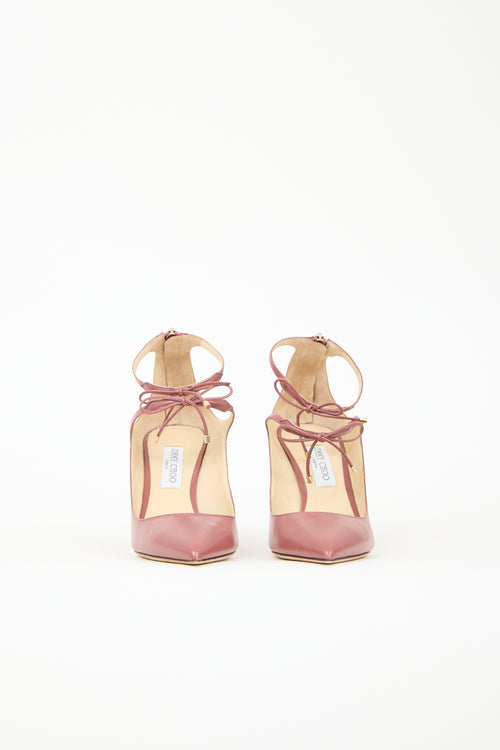 Jimmy Choo Leather Sage Heel
