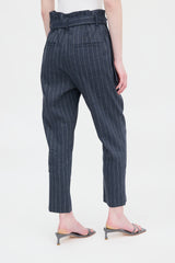 Brunello Cucinelli Linen & Wool Pinstripe Trouser