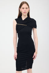 Givenchy Knit Semi Sheer Hardware Dress