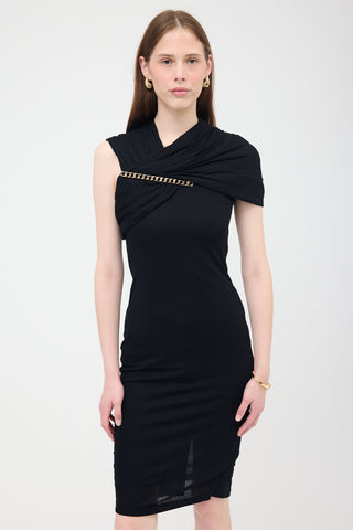 Givenchy Knit Semi Sheer Hardware Dress