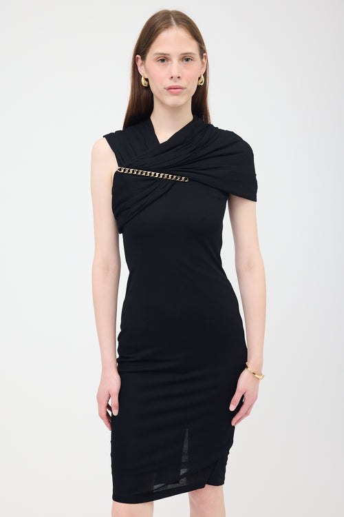 Givenchy Knit Semi Sheer Hardware Dress