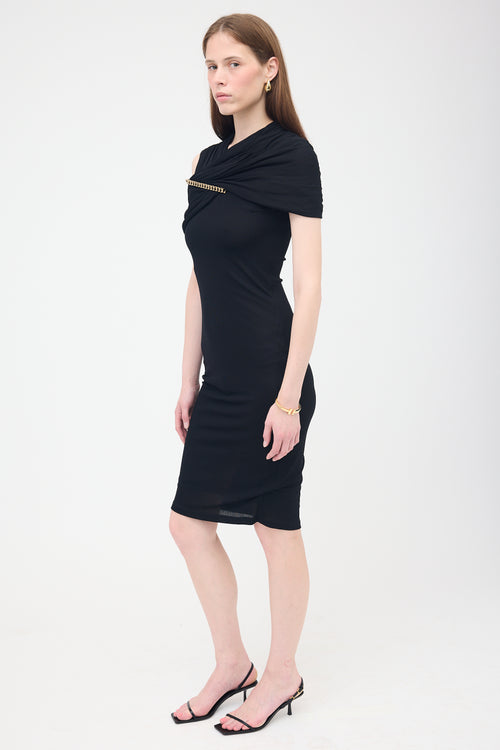 Givenchy Knit Semi Sheer Hardware Dress