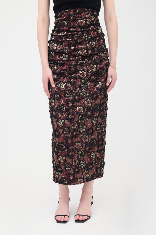 Miu Miu FW 2018 Floral Brocade Skirt