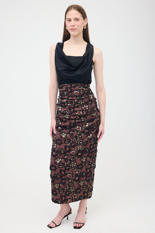 Miu Miu FW 2018 Floral Brocade Skirt