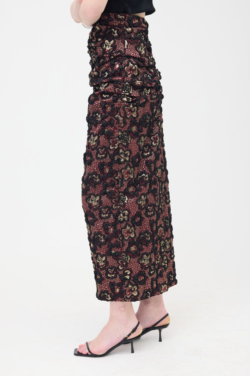 Miu Miu FW 2018 Floral Brocade Skirt