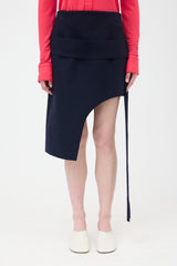 Jacquemus FW 2015 Wool Asymmetrical Skirt