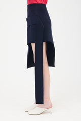 Jacquemus FW 2015 Wool Asymmetrical Skirt