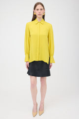 The Row Crepe Split Sleeve Shirt