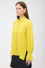 The Row Crepe Split Sleeve Shirt