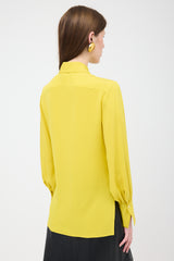 The Row Crepe Split Sleeve Shirt