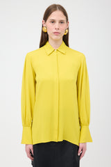 The Row Crepe Split Sleeve Shirt