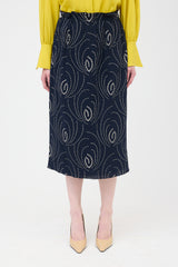 Prada SS 2024 Crepe Printed Skirt