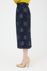 Prada SS 2024 Crepe Printed Skirt