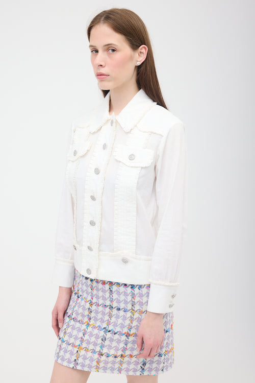 Chanel Cruise 2017 Ruffled Shirt