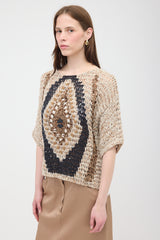 Brunello Cucinelli Crochet Sequin Sweater