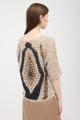 Brunello Cucinelli Crochet Sequin Sweater