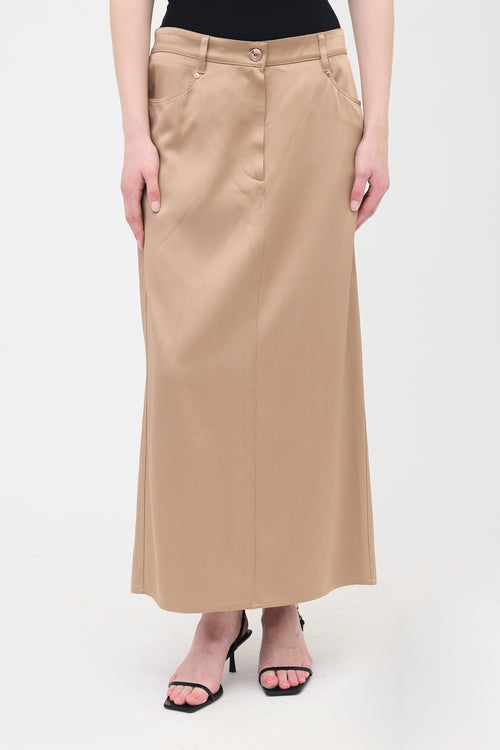 Brunello Cucinelli Satin Midi Skirt