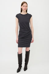 Brunello Cucinelli Wool Knit Draped Dress