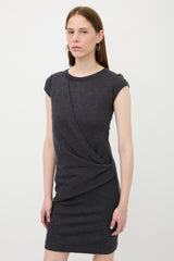 Brunello Cucinelli Wool Knit Draped Dress