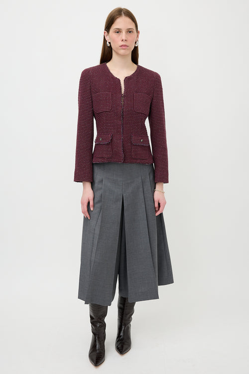 Max Mara Weekend Wool Tweed Jacket