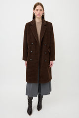 Max Mara Wool & Mohair Patterned Coat