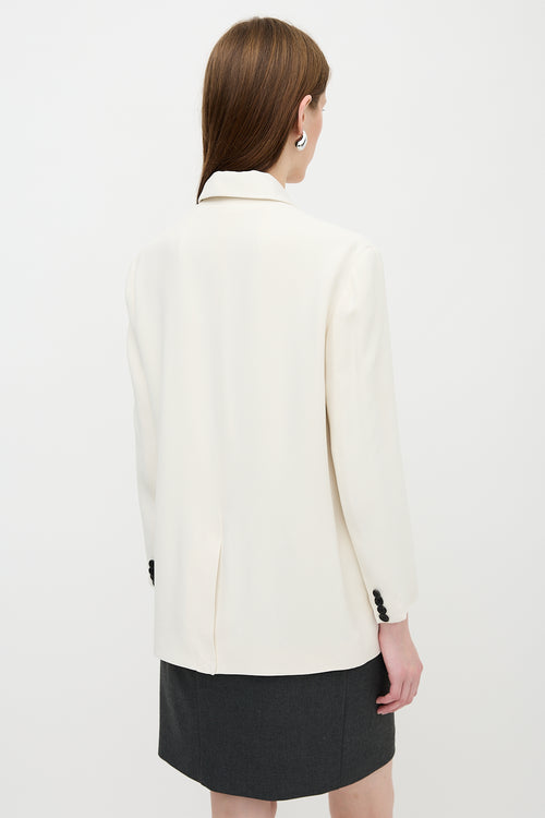 The Row Crepe Double Breasted Blazer