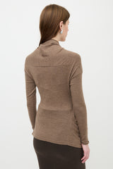 Brunello Cucinelli Cashmere Knit Draped Sweater