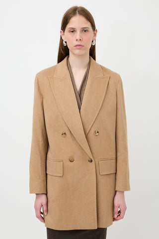 Max Mara Brushed Double Breasted Jacket