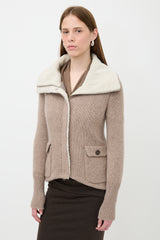 Brunello Cucinelli Cashmere Knit Zip Jacket