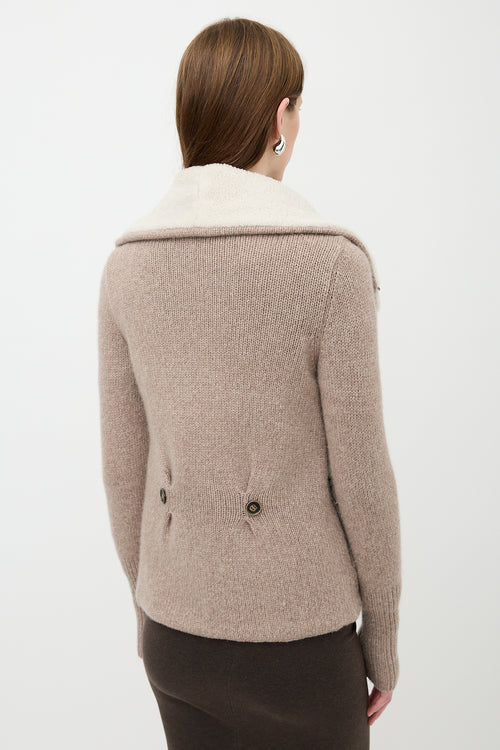 Brunello Cucinelli Cashmere Knit Zip Jacket