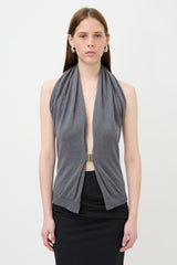 Brunello Cucinelli Knit Draped Cut Out Vest
