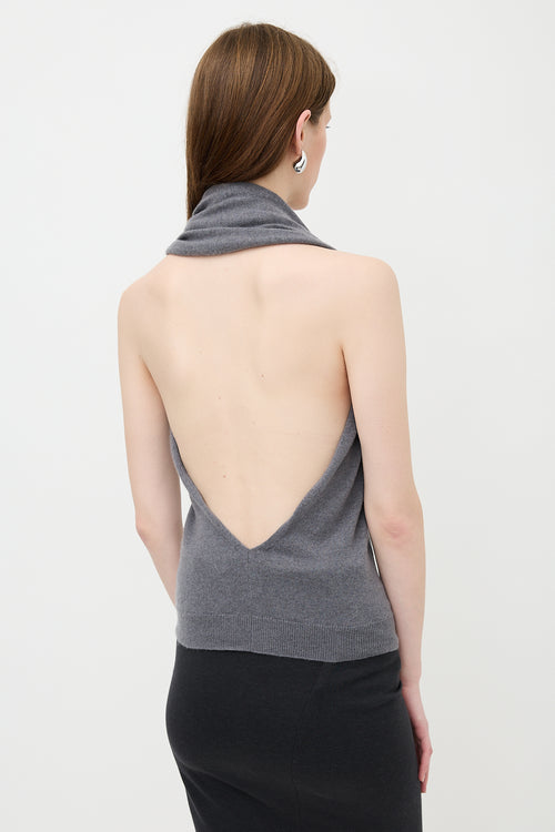 Brunello Cucinelli Knit Draped Cut Out Vest
