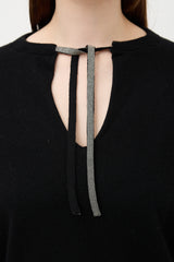 Brunello Cucinelli Monili Collar Sweater